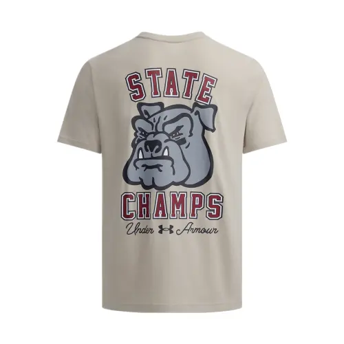 Under Armour STATE CHAMPS T Shirt Men's Khaki Gray
