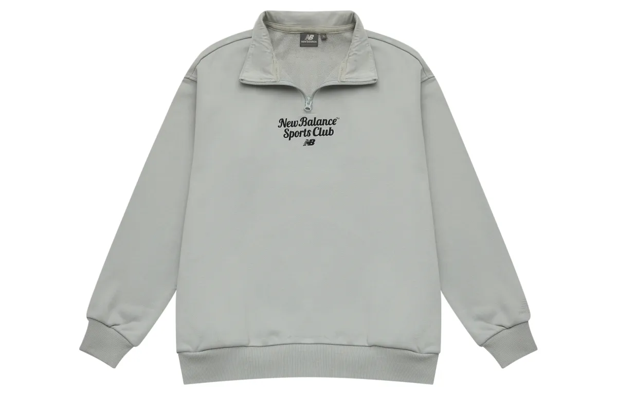 New Balance Sweatshirt Fall Winter Unisex Gray