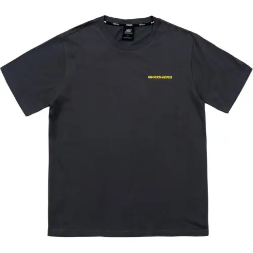 Skechers T Shirts Unisex Black Crew Neck Moderate