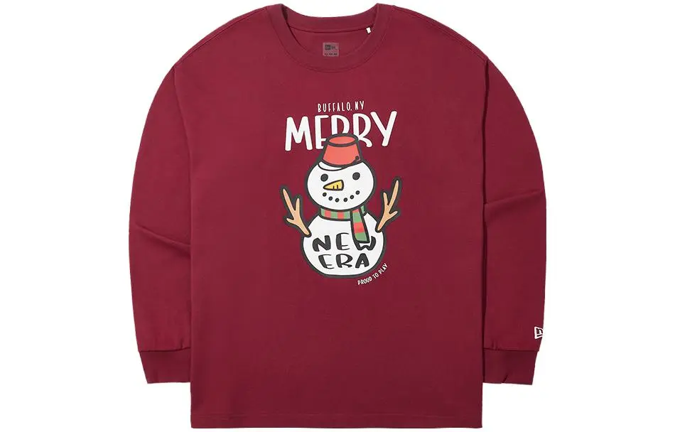 New Era FW23 Sweatshirt Unisex Red