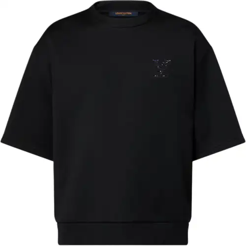 Lv Lv Embellished Jersey T Shirt