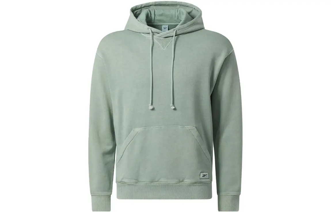 Reebok Sweatshirts Unisex Green Hooded (Non-detachable) Moderate