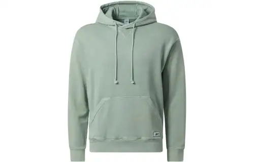 Reebok Sweatshirts Unisex Green Hooded Moderate Regular
