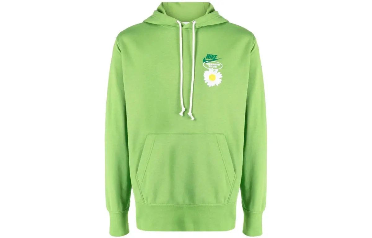 Nike Sweatshirts Men's Green Hooded Moderate Regular
