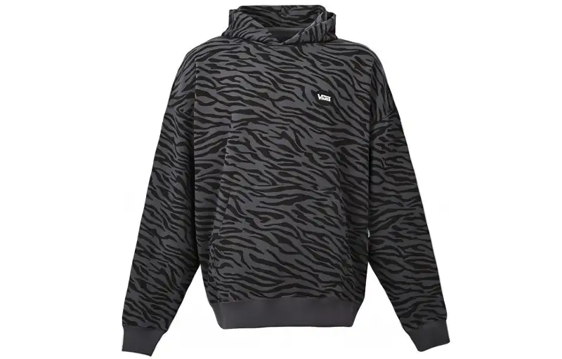 Vans Sweatshirts Unisex Dark Gray Hooded Moderate