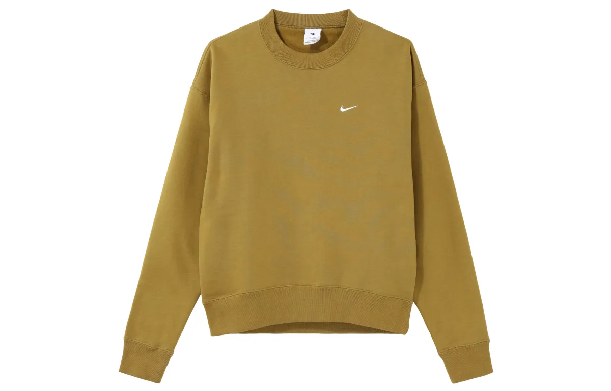 Nike Sweatshirts Men's Desert Moss Green Crew Neck Thickened Other