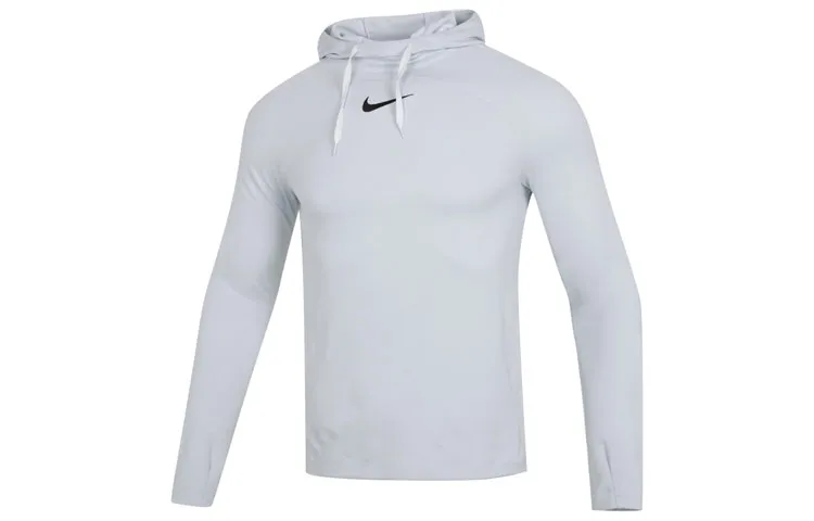 Nike Sweatshirts Men's Gray Hooded Moderate Regular