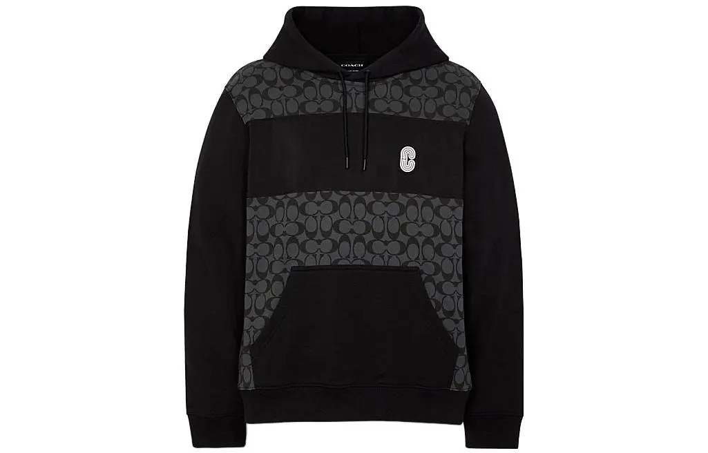 COACH Men Outlet Signature Hoodie Black