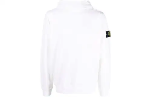 STONE ISLAND Sweatshirts Men's White Hooded Moderate Regular