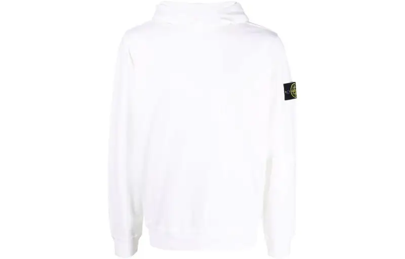 STONE ISLAND Sweatshirts Men's White Hooded Moderate Regular