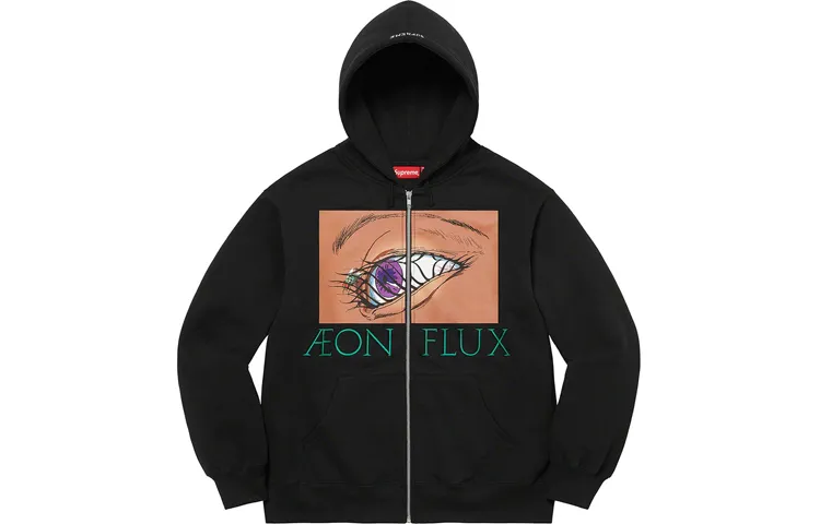 Supreme Aeon Flux Zip Up Hooded Sweatshirt