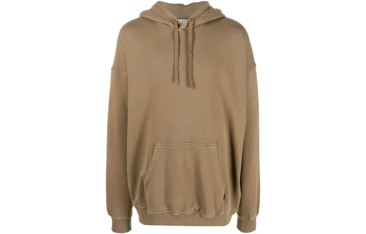 DIESEL Sweatshirts Men's Khaki Hooded (Non-detachable) Moderate