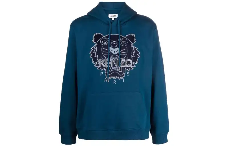 KENZO Sweatshirts Men's Navy Blue Hooded Moderate Other