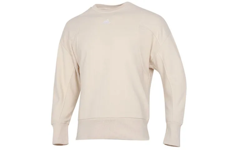 Adidas Sweatshirts Men's Light Khaki Crew Neck Moderate Regular