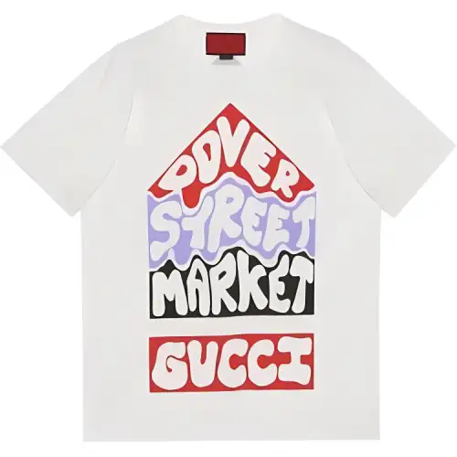 GUCCI T Shirts Unisex White Crew Neck Moderate Straight Fit