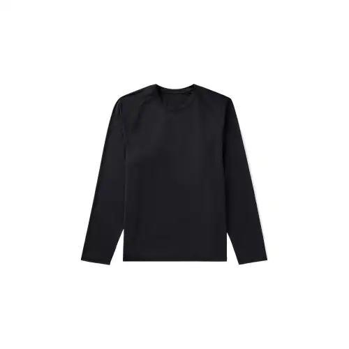 FILA T Shirts Men's Black Crew Neck Moderate Straight Fit