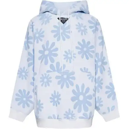 PRADA Floral Print Hoodie