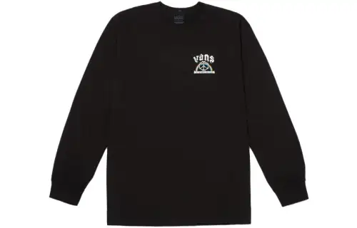 Vans Sweatshirts Men's Black Crew Neck Moderate Regular