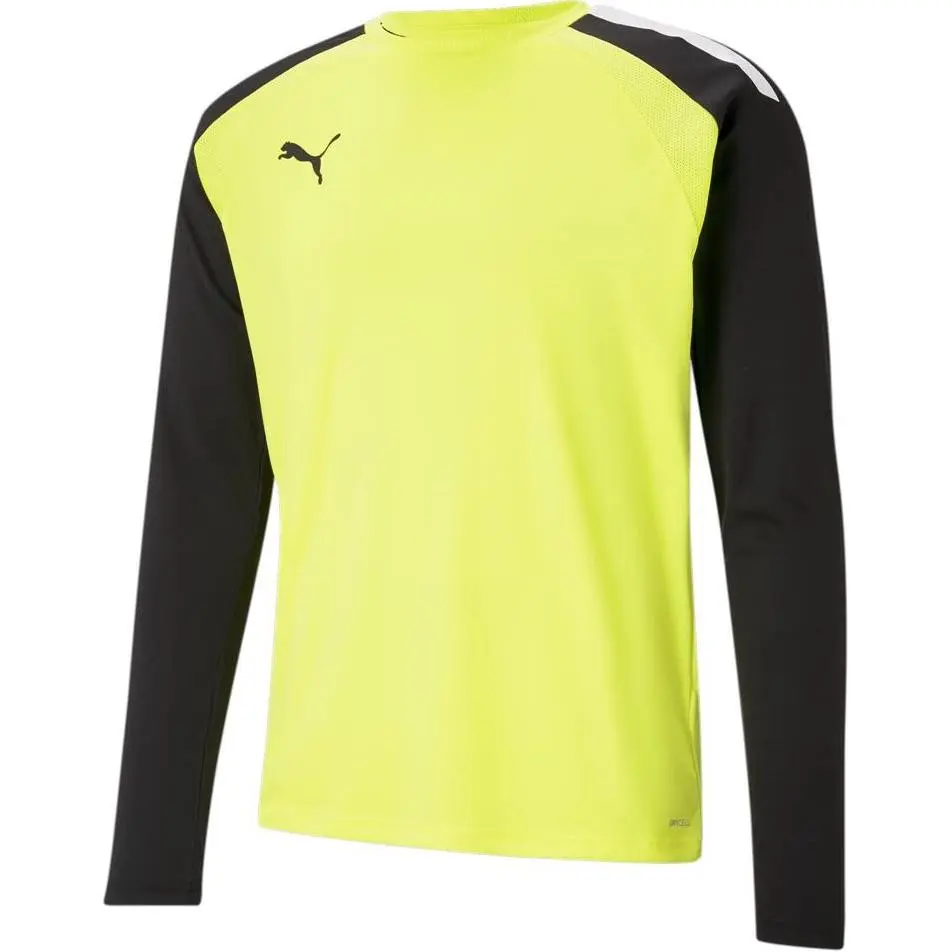 PUMA T-Shirts Unisex Yellow Crew Neck Moderate Straight Fit