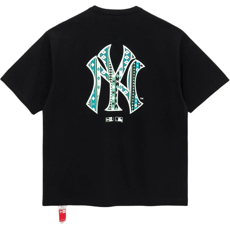 New Era T-Shirts Unisex Black Crew Neck