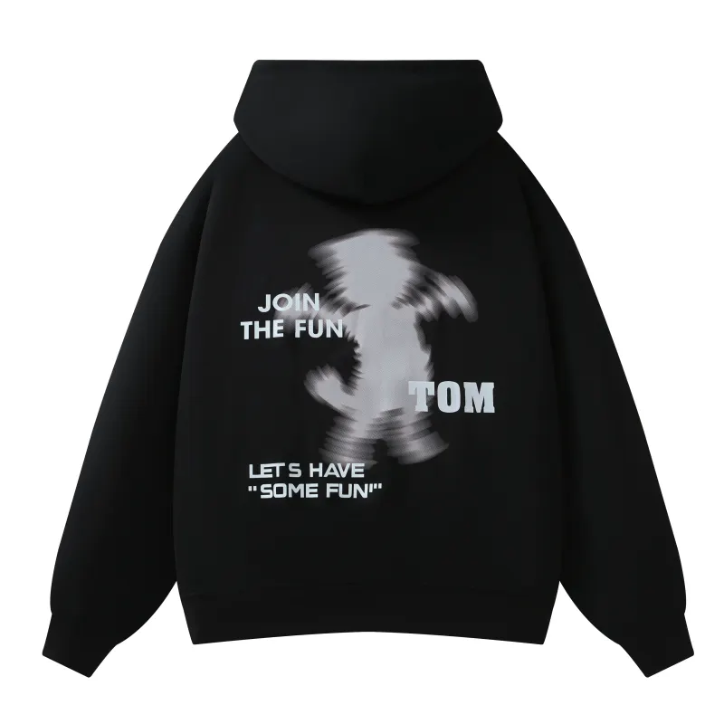 TALKING TOM Sweatshirts Unisex Hooded Thickened Regular