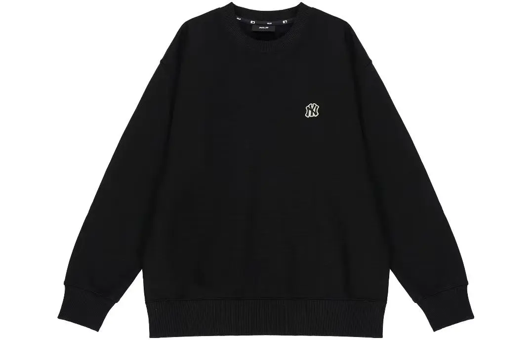MLB Sweatshirts Unisex Black Crew Neck Moderate