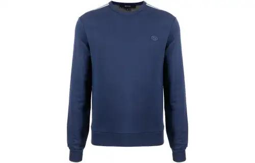 GUCCI Sweatshirts Men's Blue Crew Neck Moderate