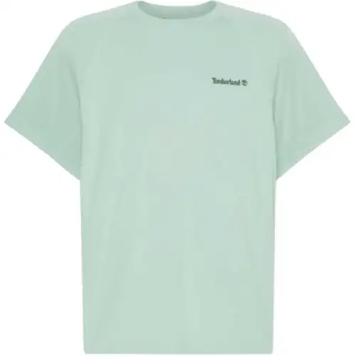 Timberland T Shirts Men's Green Crew Neck