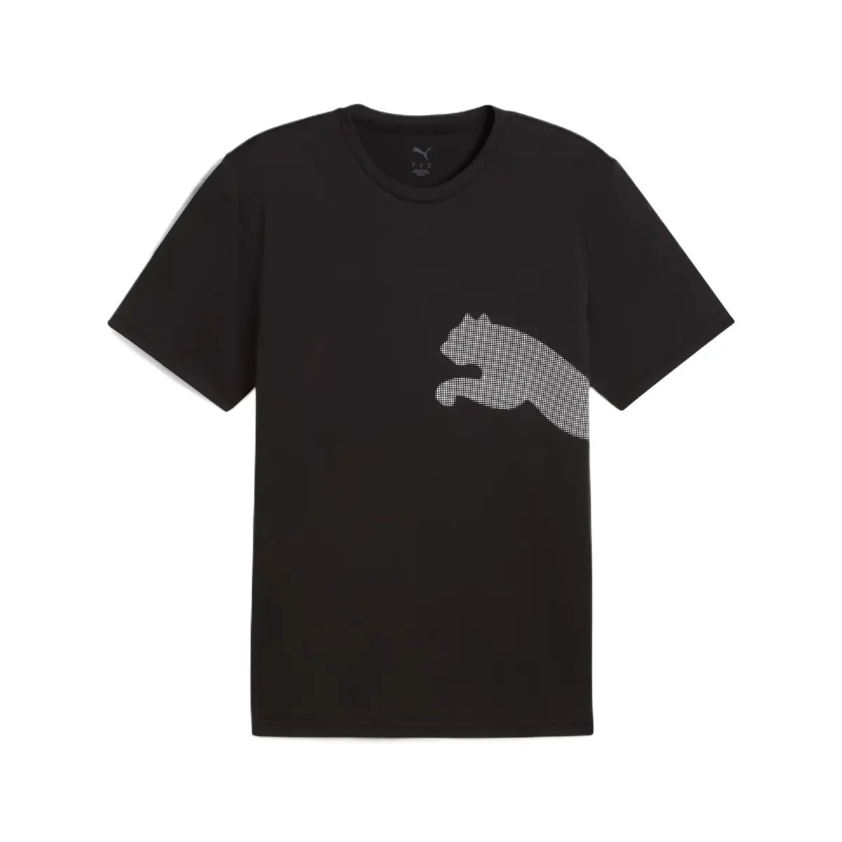 PUMA T-Shirts Men's Black Crew Neck Moderate