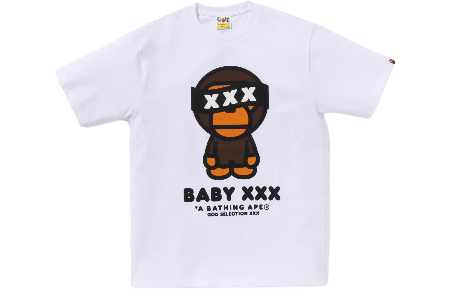 Футболка A BATHING APE x GOD SELECTION XXX (черная)