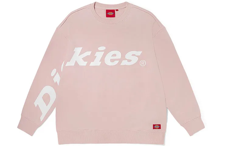 Dickies Sweatshirts Unisex Dirty Pink Crew Neck Moderate Regular