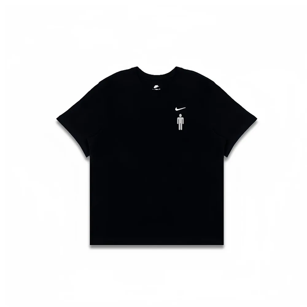 Nike T-Shirts Men's Black Crew Neck Moderate Straight Fit