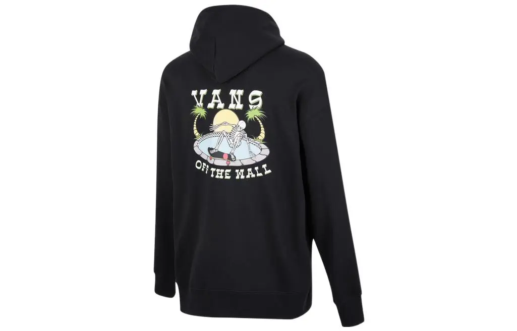 Vans Sweatshirts Men's Black Hooded Moderate Regular