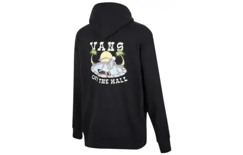 Vans Sweatshirts Men's Black Hooded Moderate Regular