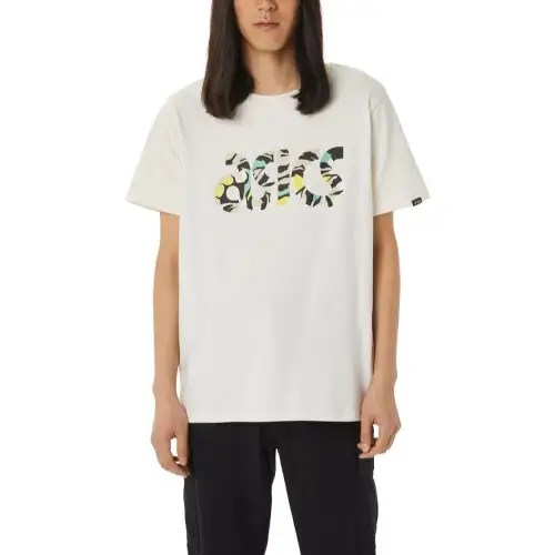 ASICS T Shirts Unisex White Crew Neck Moderate