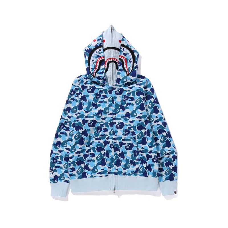 A BATHING APE Camouflage shark, sweatshirt with zipper