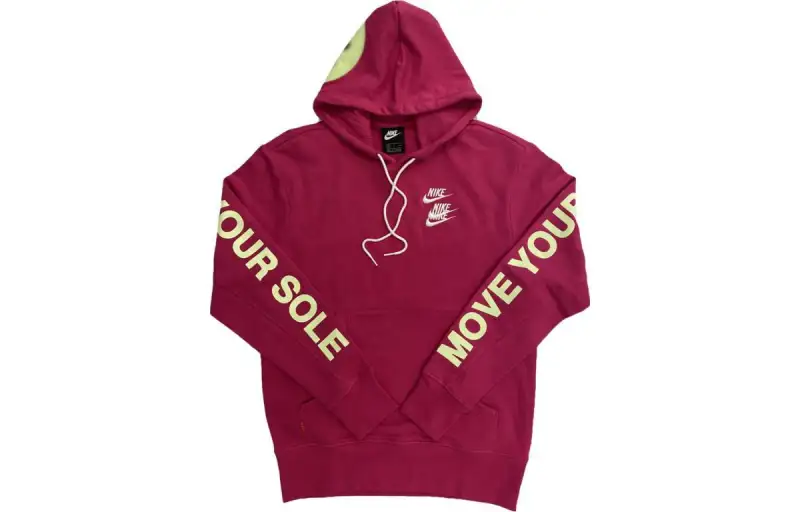 Nike Sweatshirts Men's Pink Hooded Moderate Regular
