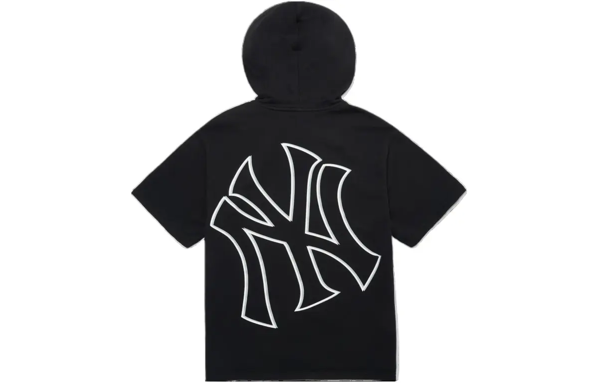 MLB New York Yankees Sweatshirts Unisex Black Hooded (Non-detachable) Moderate