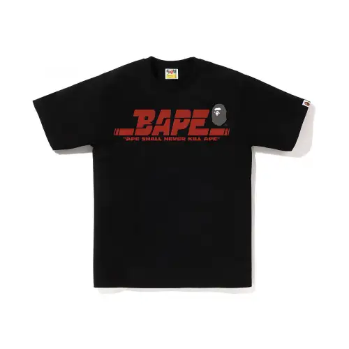 A BATHING APE ® Logo print Cotton T shirt