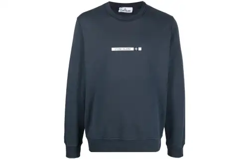 STONE ISLAND Sweatshirts Men's Blue Crew Neck Moderate