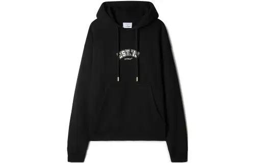 OFF-WHITE Logic Cotton Hoodie
