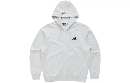 New Balance Sweatshirts Men's Gray Hooded Moderate Regular
