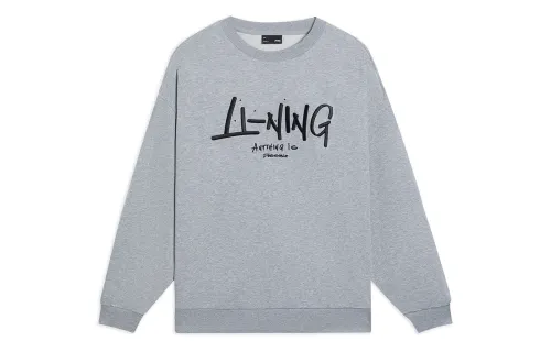 Li Ning Sports Life Collection Sweatshirt Unisex Heather Gray