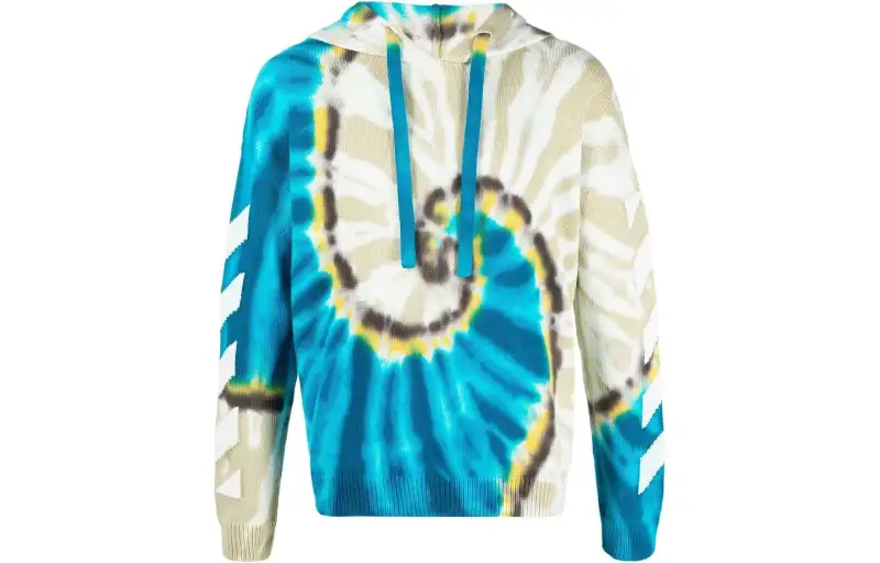 OFF-WHITE Arrows-motif tie-dye hoodie