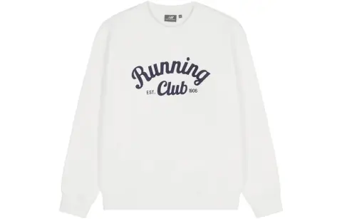 New Balance Sweatshirts Unisex Ivory White Crew Neck Moderate