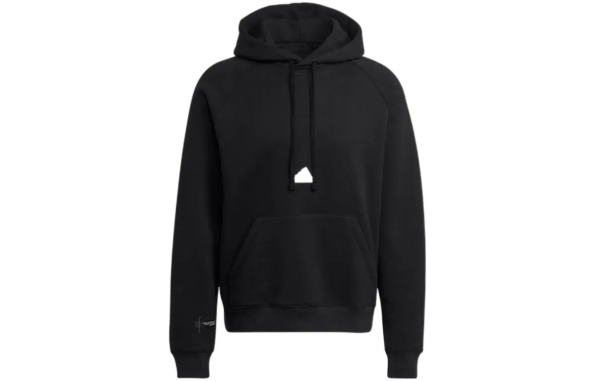 Adidas Sweatshirts Men's Black Hooded Moderate Regular