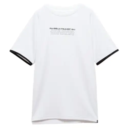 FILA T Shirts Men's White Crew Neck Moderate