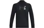 Under Armour Fleece Sweatshirts Men's Black Hooded Moderate Regular