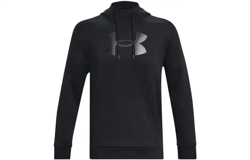 Under Armour Fleece Sweatshirts Men's Black Hooded Moderate Regular