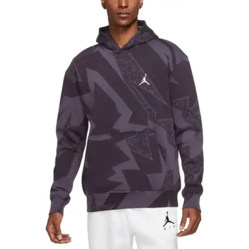 Jordan Sweatshirts Men's Purple Hooded Moderate Regular